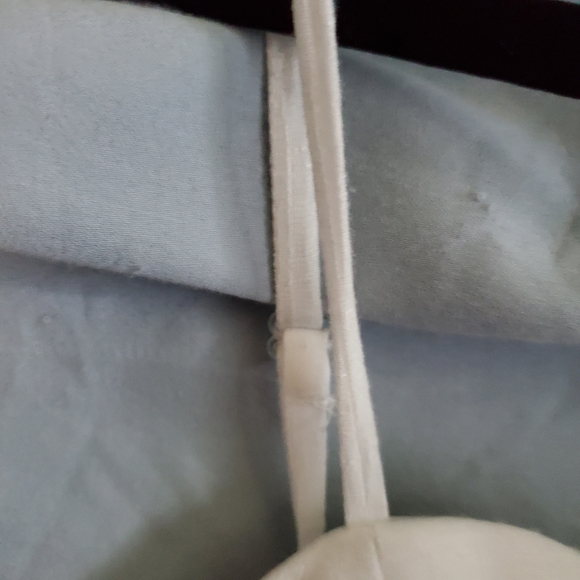 221- Iz Buyer Juniors' white sz 13 dress. straps see through lace under bodice - Picture 7 of 16